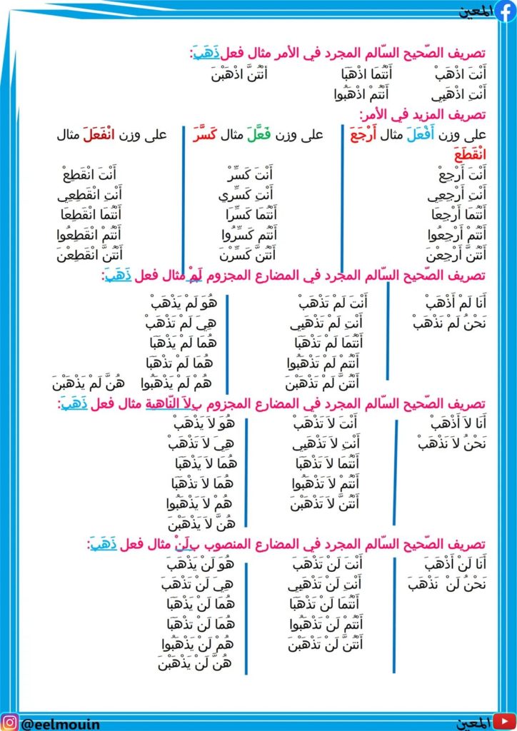كل ما يحتاجه التلاميذ في اللغة العربية