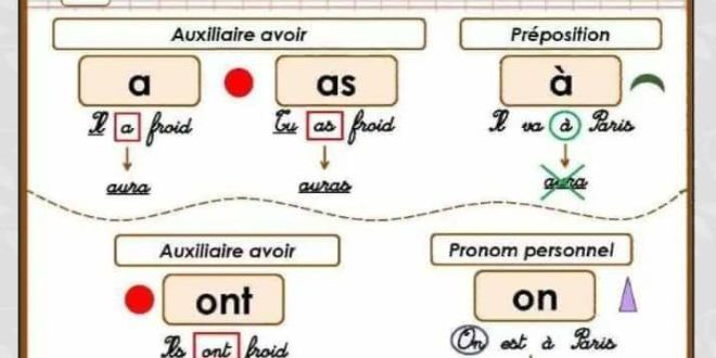 أساسيات اللغة الفرنسية وثائق هامة أنصحكم بتحميلها